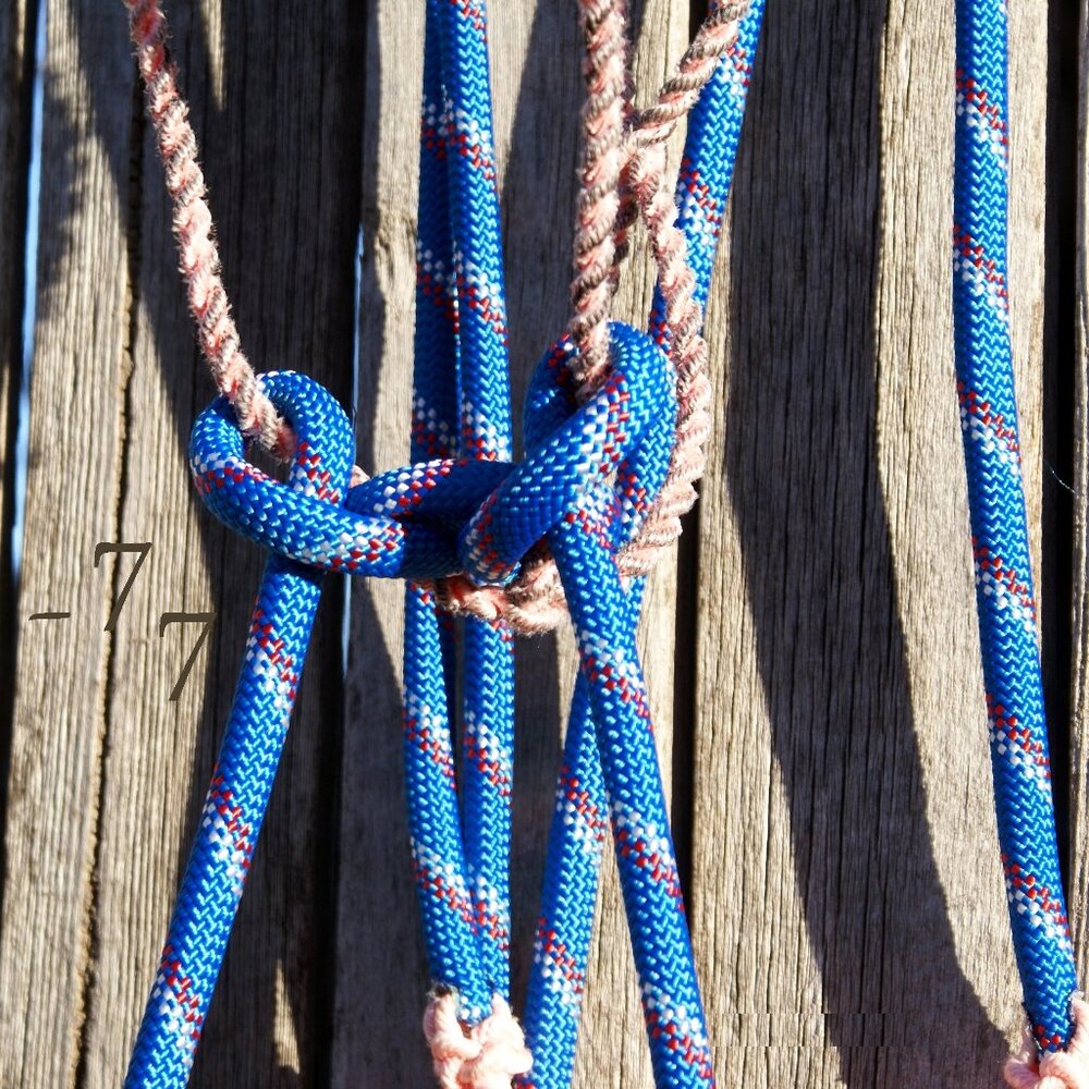 NEW Handmade Fully Rigged Lariat Rope Loping Halter Hackamore - Arab/Cob Size - Picture 5 of 9
